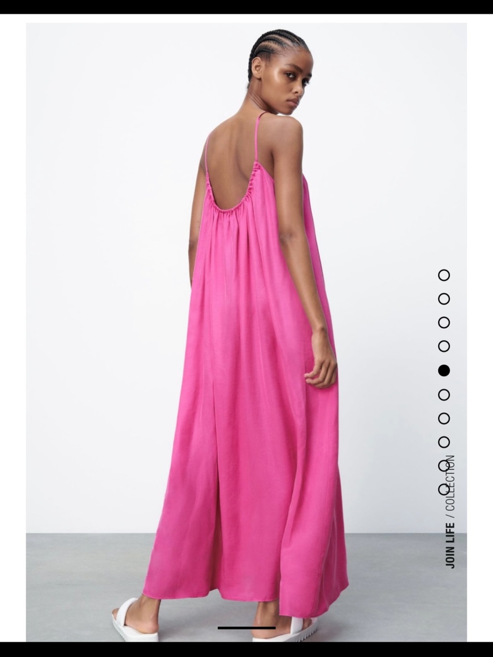 Zara Bright Pink Maxi Dress-Skirt
